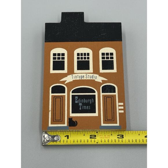 1985 Cats Meow Edinburgh Times Tintype Studio Series III Village Shelf Sitter - Picture 6 of 6